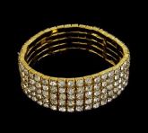 Pulseira Strass Dour. 5V